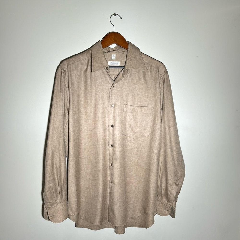 Piatelli-Barney’s of New York Men’s Cashmere Large Dress Shirt.